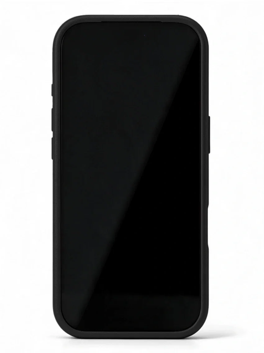 Чехол для iPhone 17 Pro с текстурой кожи чёрный цвет - миниатюра 3