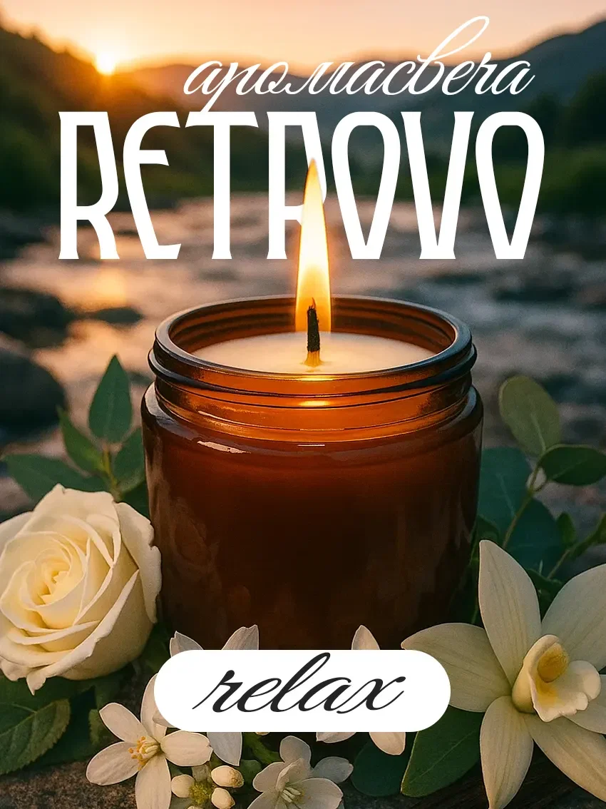 Свеча ароматическая «Retrovo» коллекция Relax - изображение 1