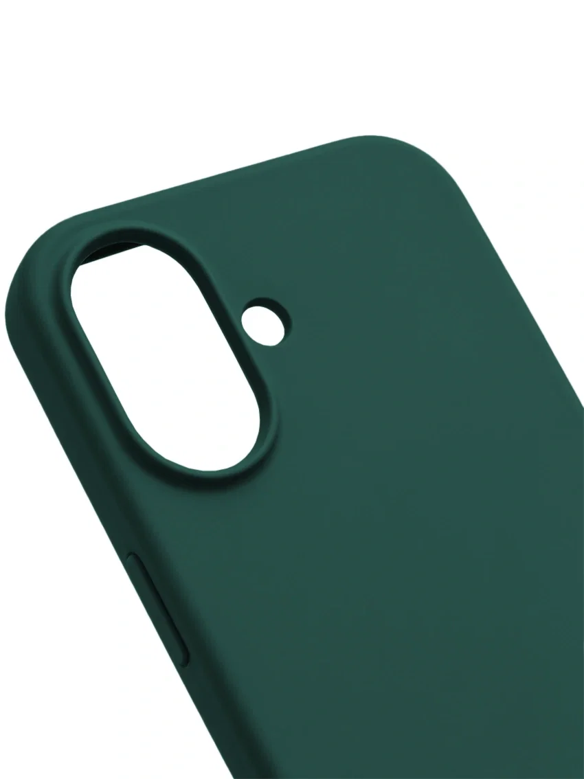 Чехол силиконовый для iPhone 17 зелёный цвет - миниатюра 4
