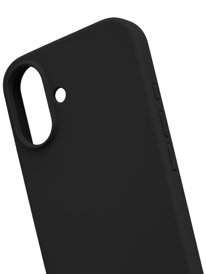 Чехол силиконовый для iPhone 17 чёрный цвет - миниатюра 3
