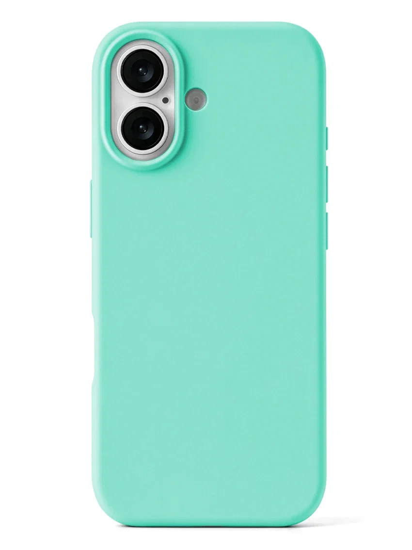 Чехол силиконовый для iPhone 17 цвет аквамарин - миниатюра 2