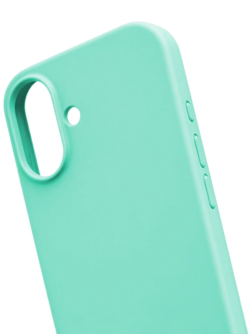 Чехол силиконовый для iPhone 17 цвет аквамарин - миниатюра 3