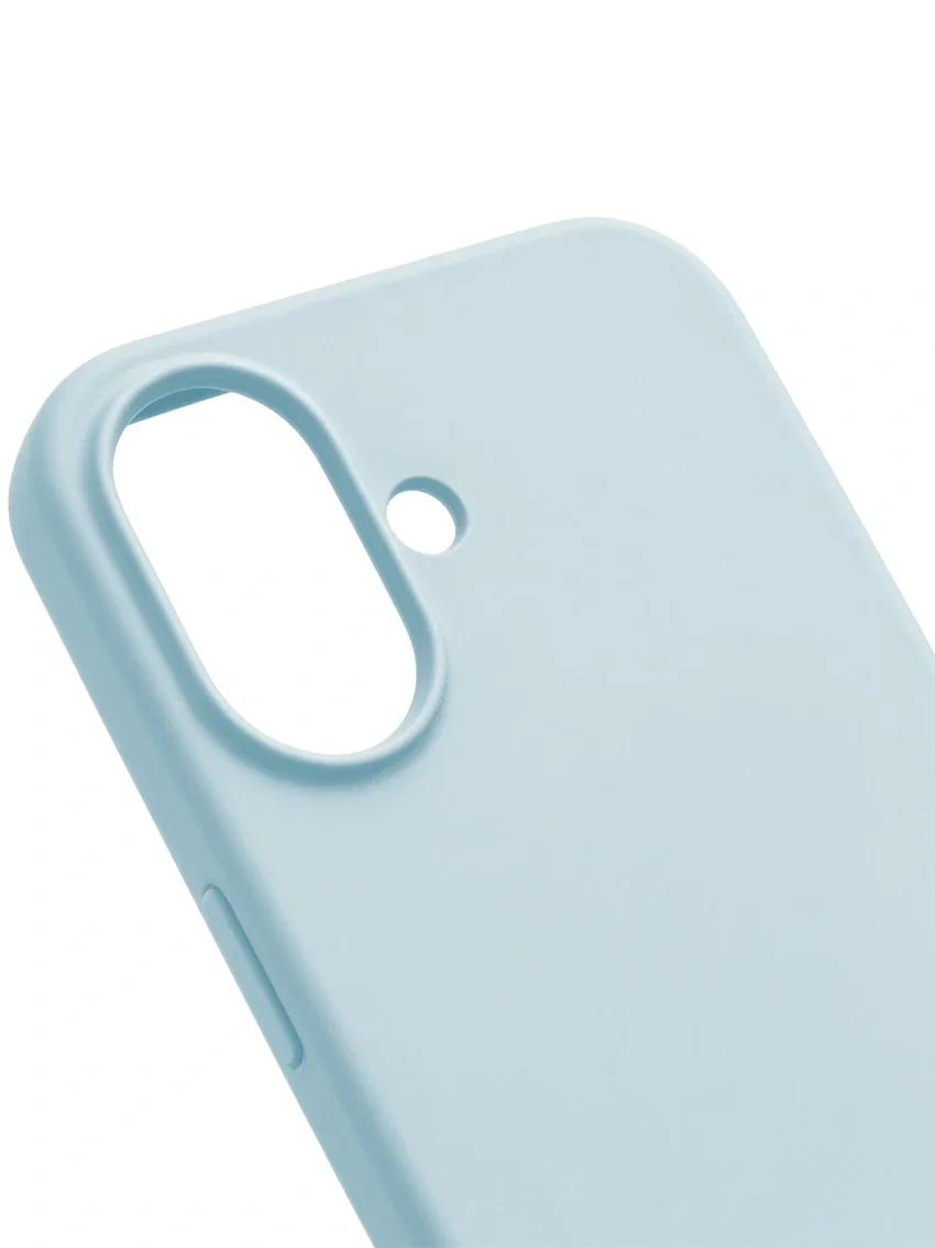Чехол силиконовый для iPhone 17 бледно-голубой цвет - миниатюра 4