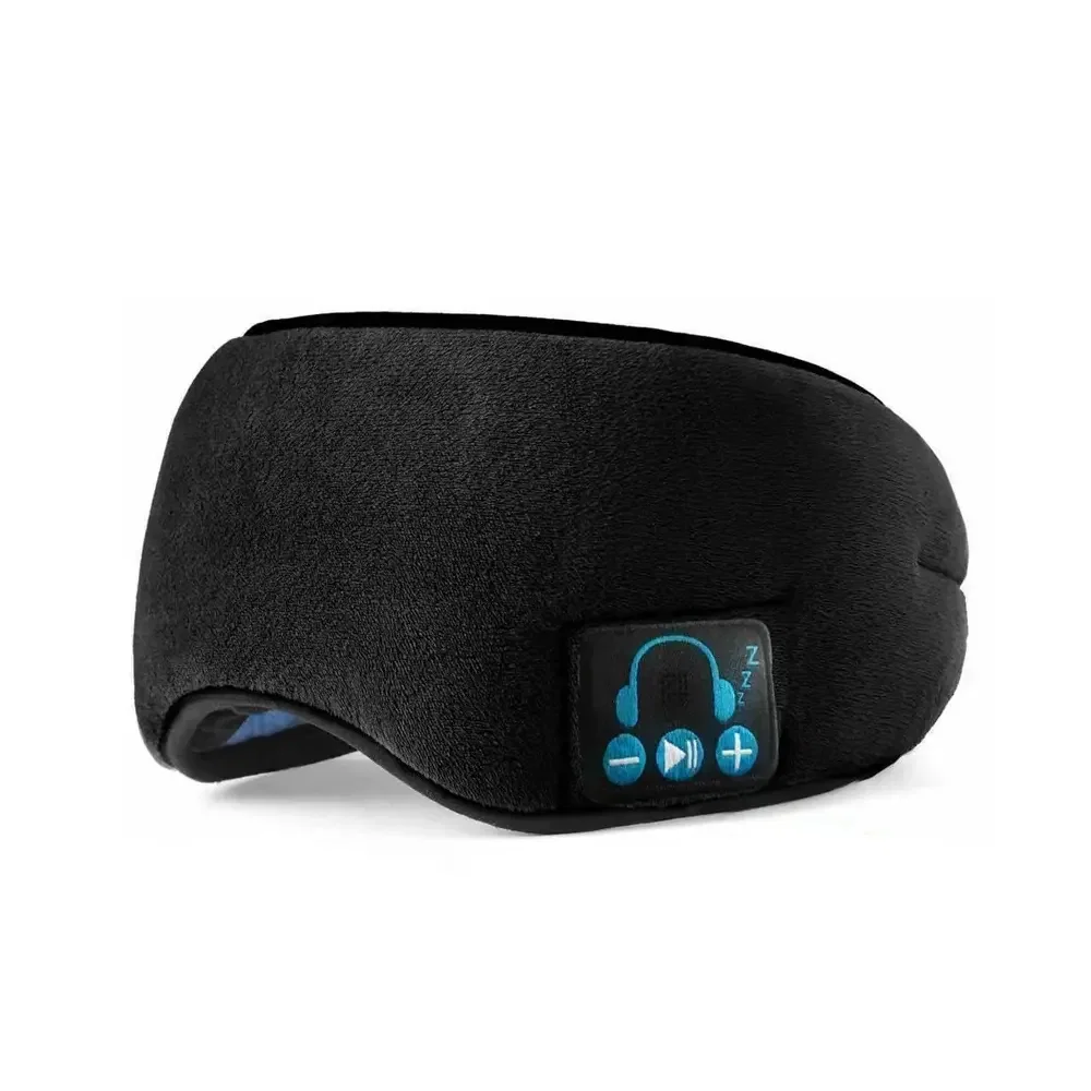 Маска для сна от света с Bluetooth-наушниками чёрный цвет