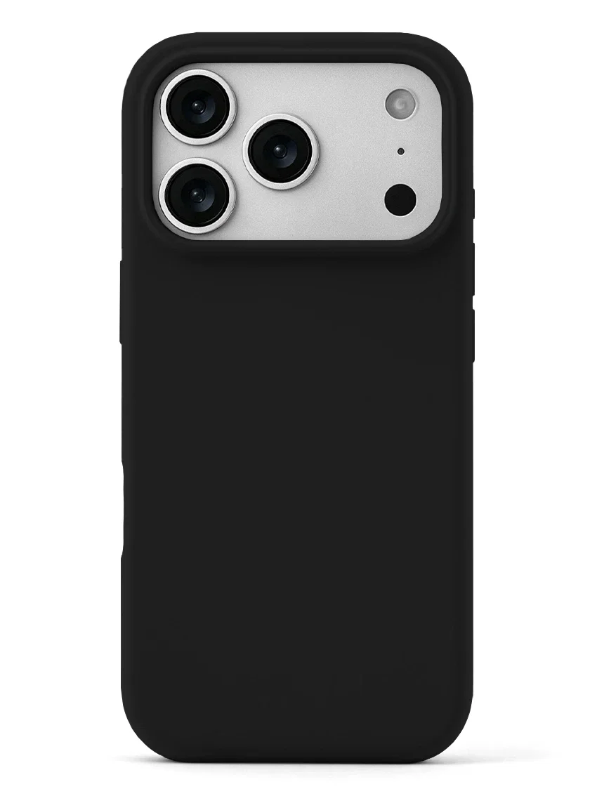 Чехол силиконовый для iPhone 17 Pro чёрный цвет - миниатюра 2