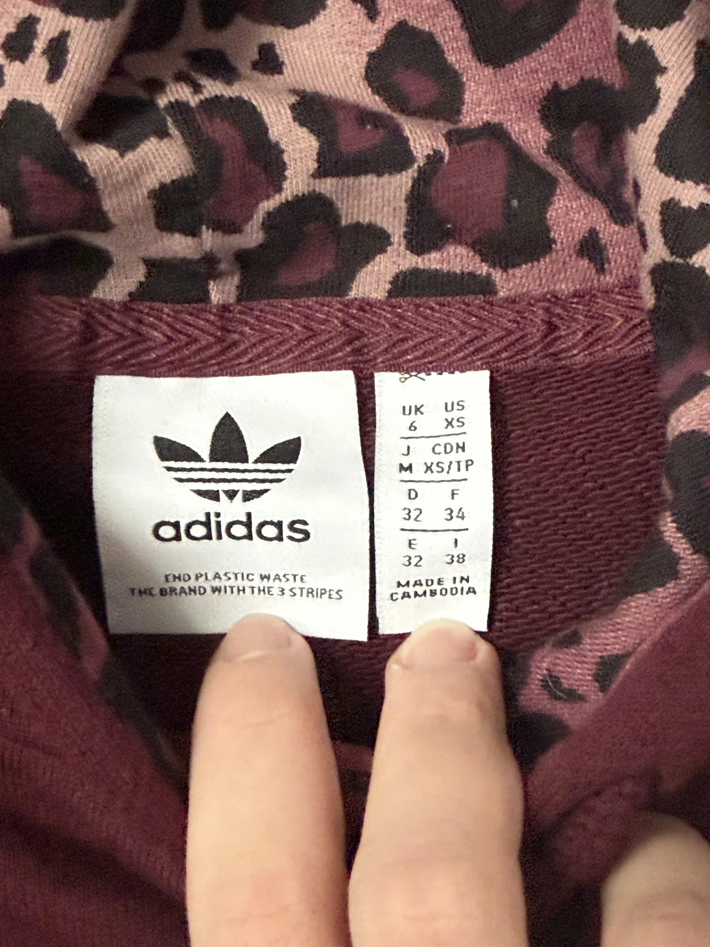 adidas худи леопардовое - миниатюра 3