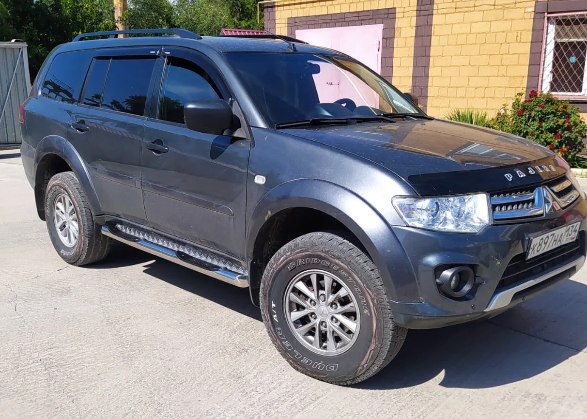 Пороги из нержавейки для  Mitsubishi Pajero Sport 2 с 2008г по 2015г - миниатюра 2