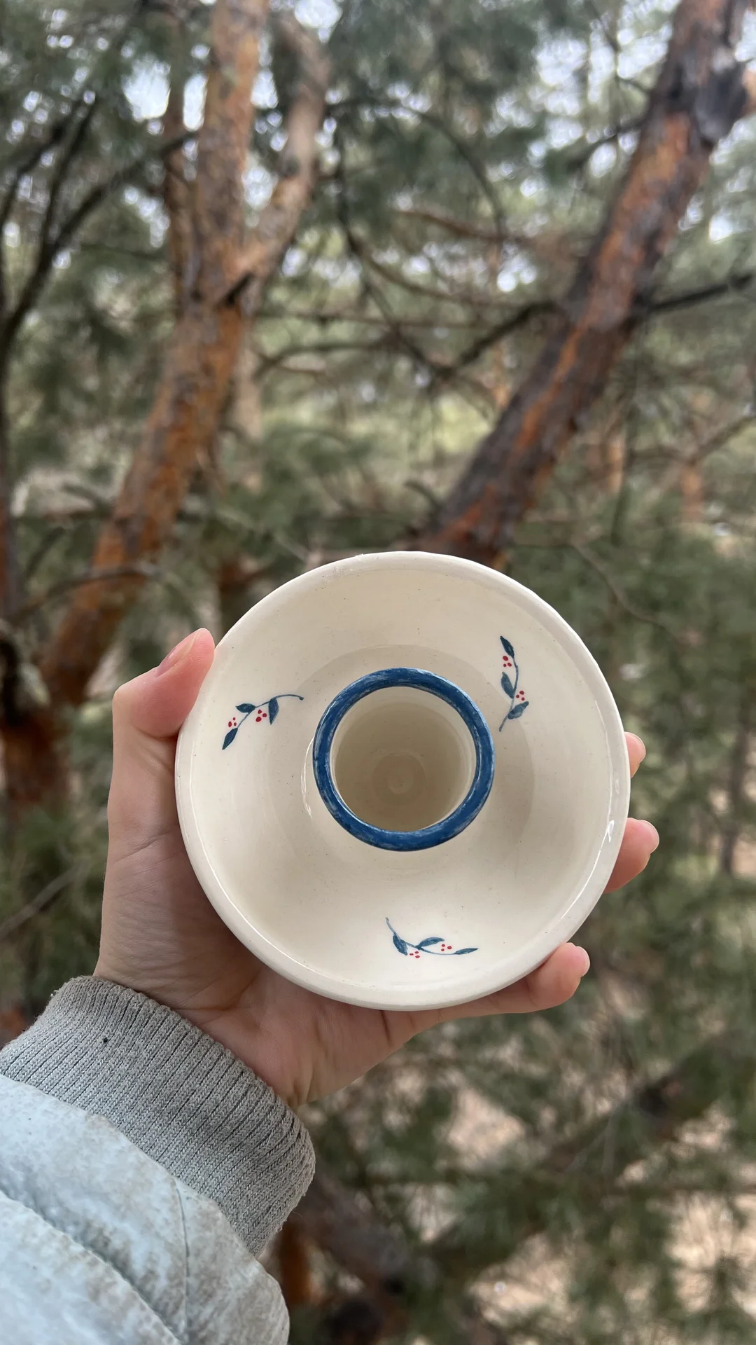 Подсвечник из керамики - миниатюра 2
