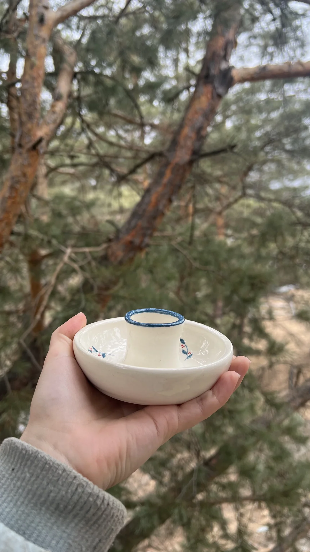 Подсвечник из керамики - миниатюра 4