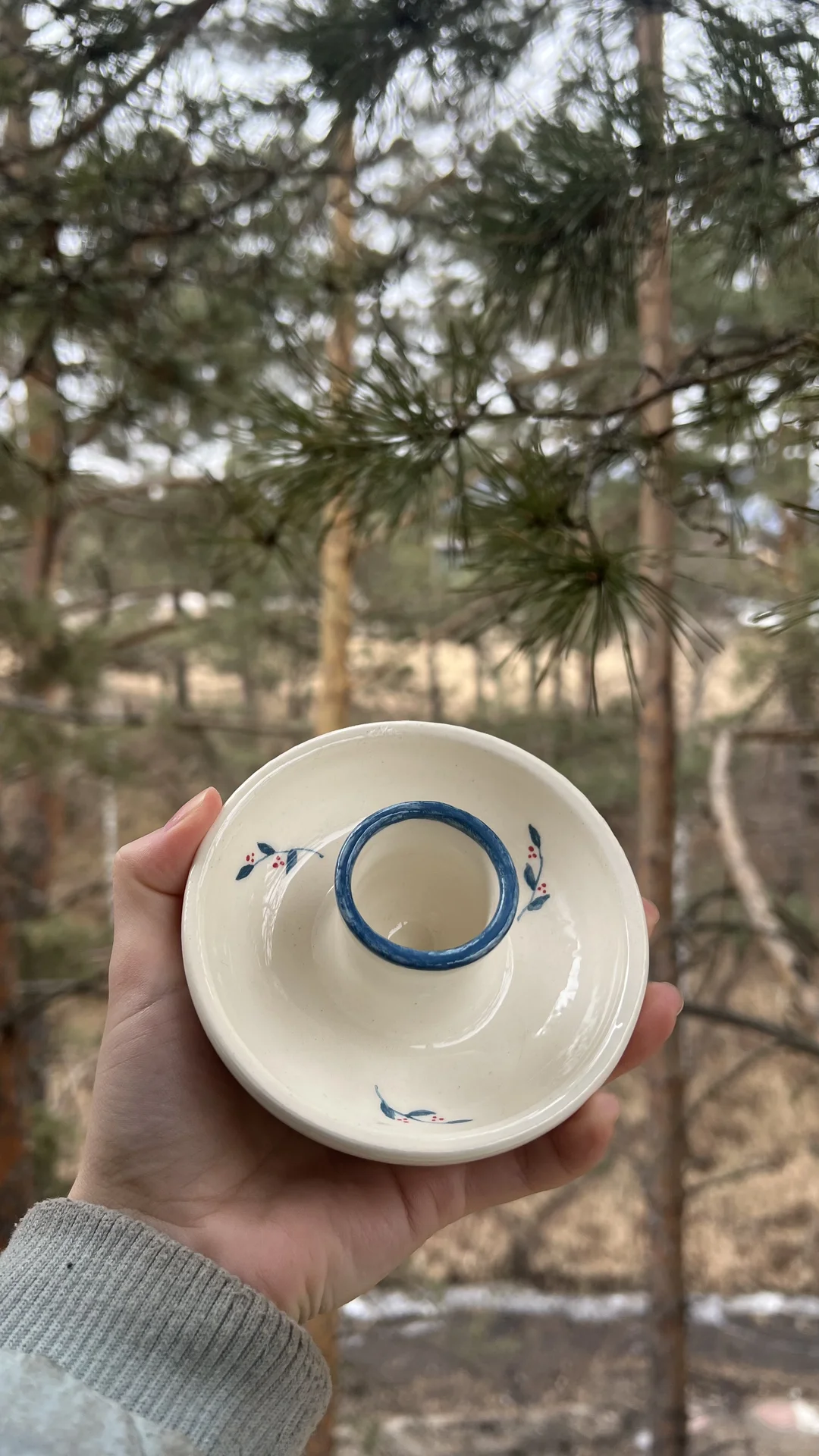 Подсвечник из керамики - миниатюра 5