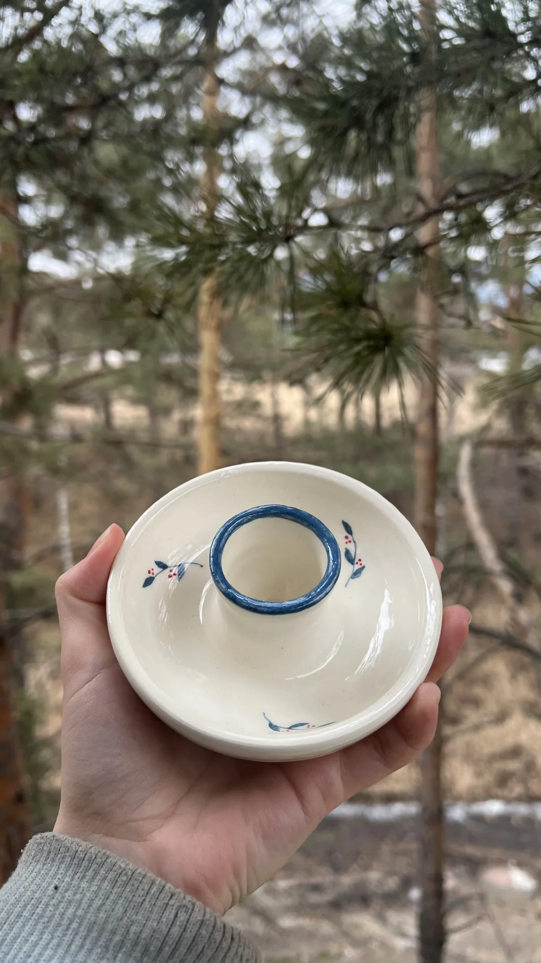 Подсвечник из керамики - миниатюра 6