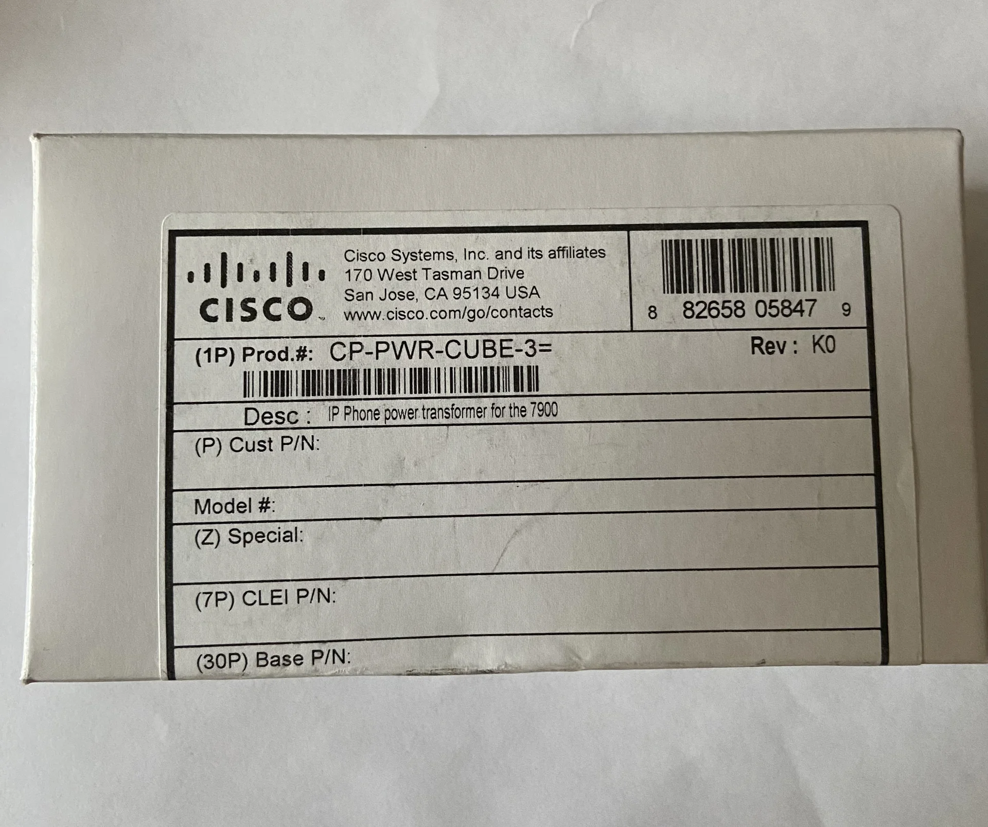 Блок питания Cisco CP-PWR-cube-3 оригинал - миниатюра 4