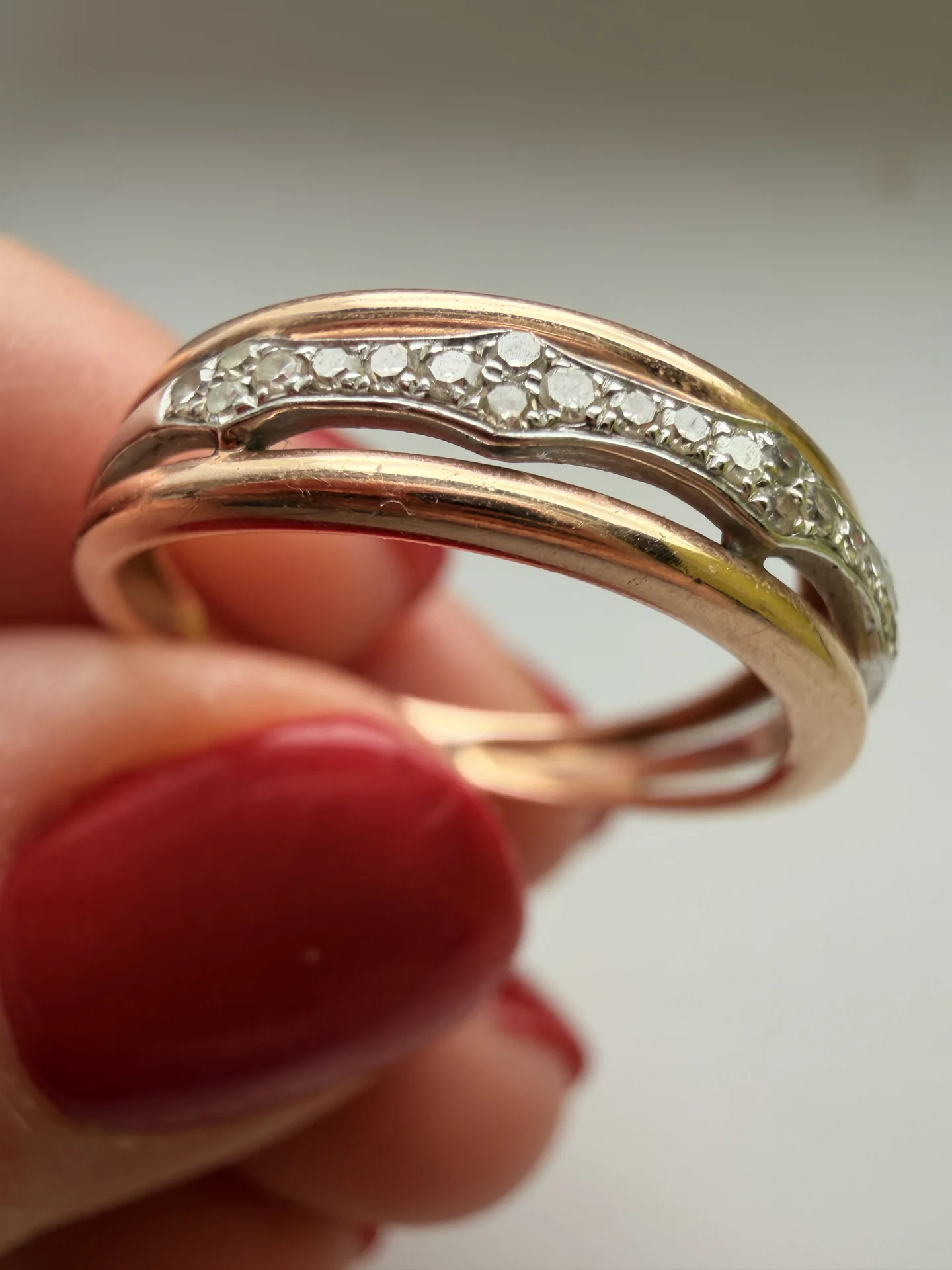Золотое кольцо с бриллиантами Бронницкий ювелир - миниатюра 7
