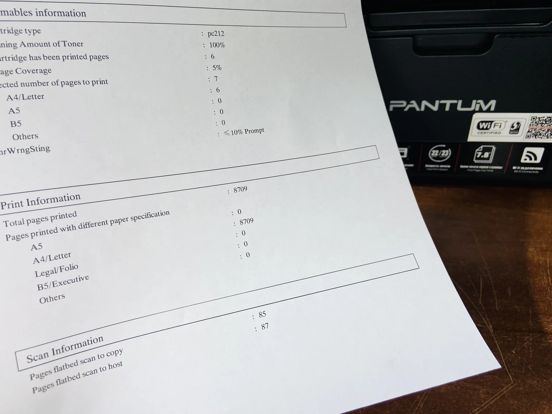 МФУ Pantum M6502W(Принтер/Копир/Сканер) - миниатюра 9