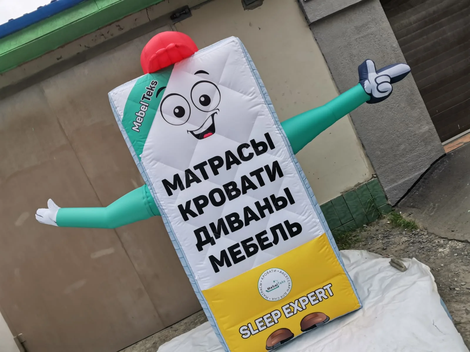 Строитель надувная фигура зазывала. - миниатюра 13