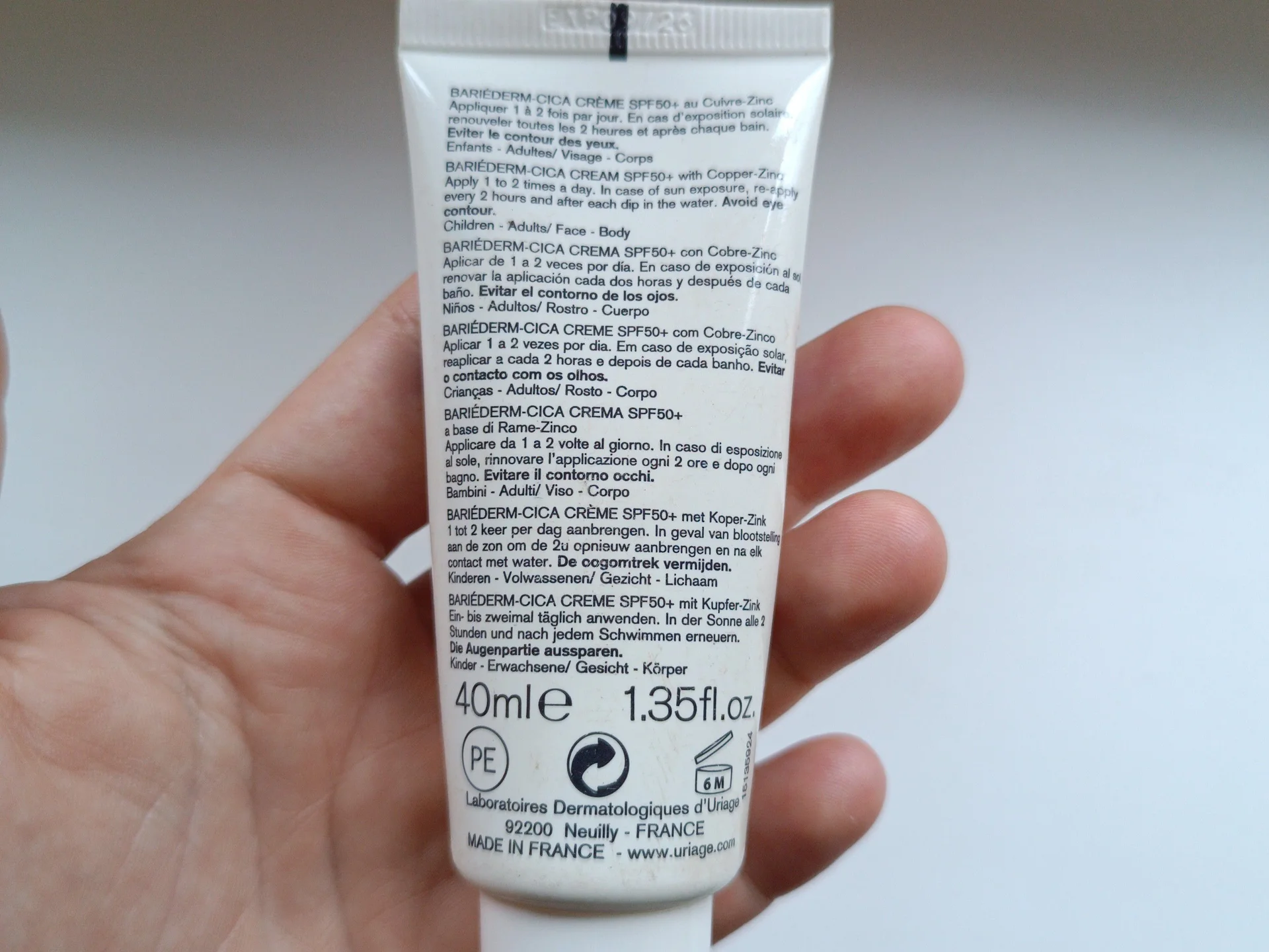 Крем Барьедерм Урьяж Uriage spf 50 - миниатюра 3