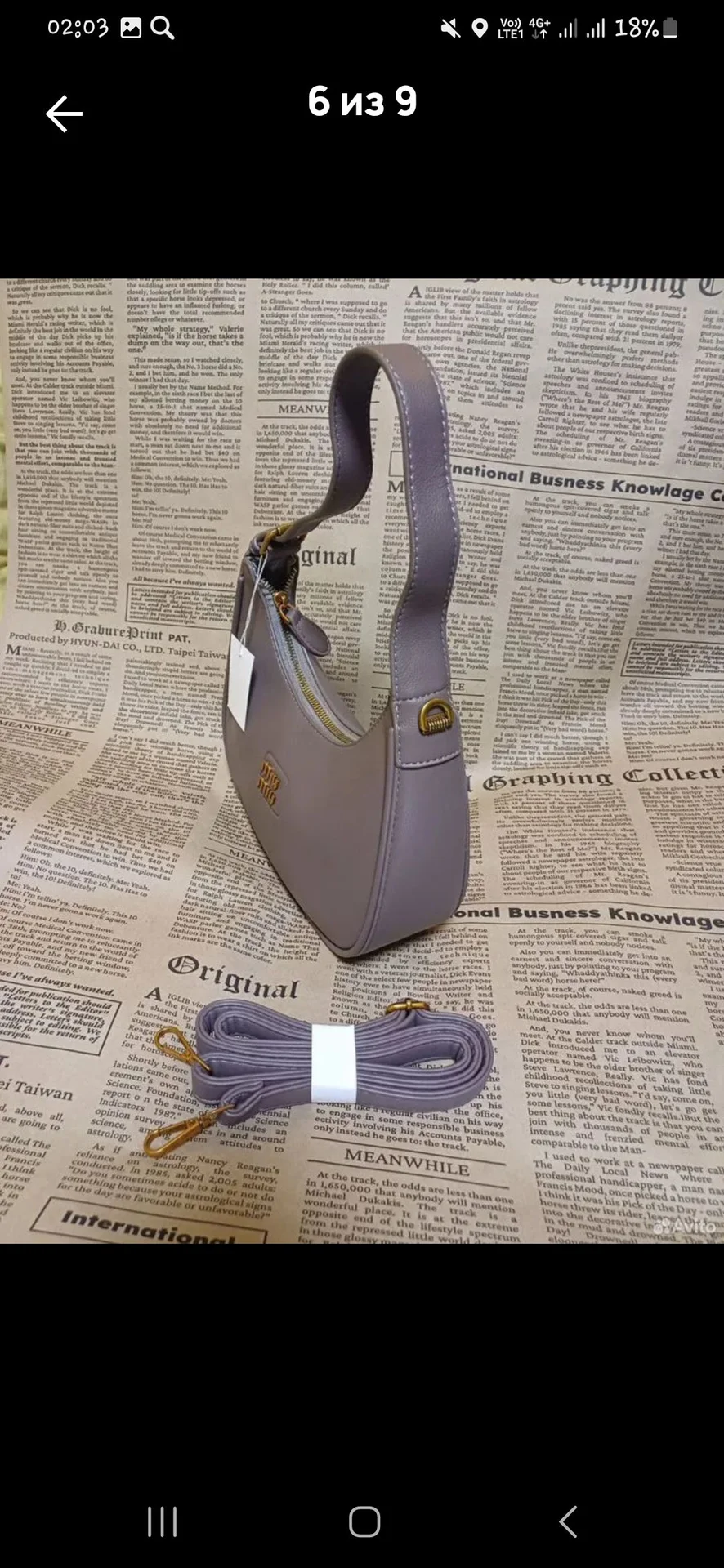 Сумка натуральная кожа Miu miu Zara - миниатюра 5