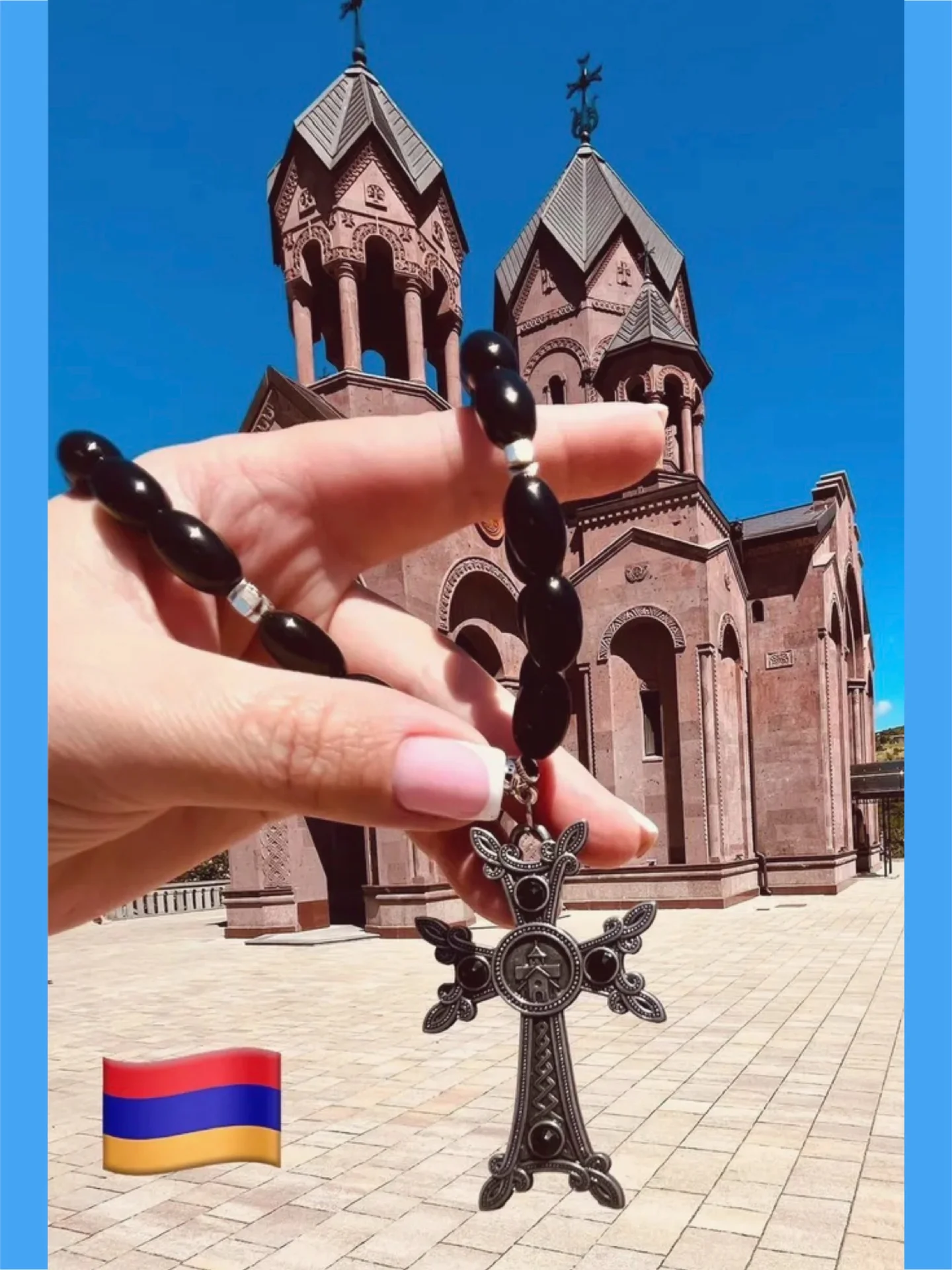 Подвеска в машину армянский Хачкар - миниатюра 3