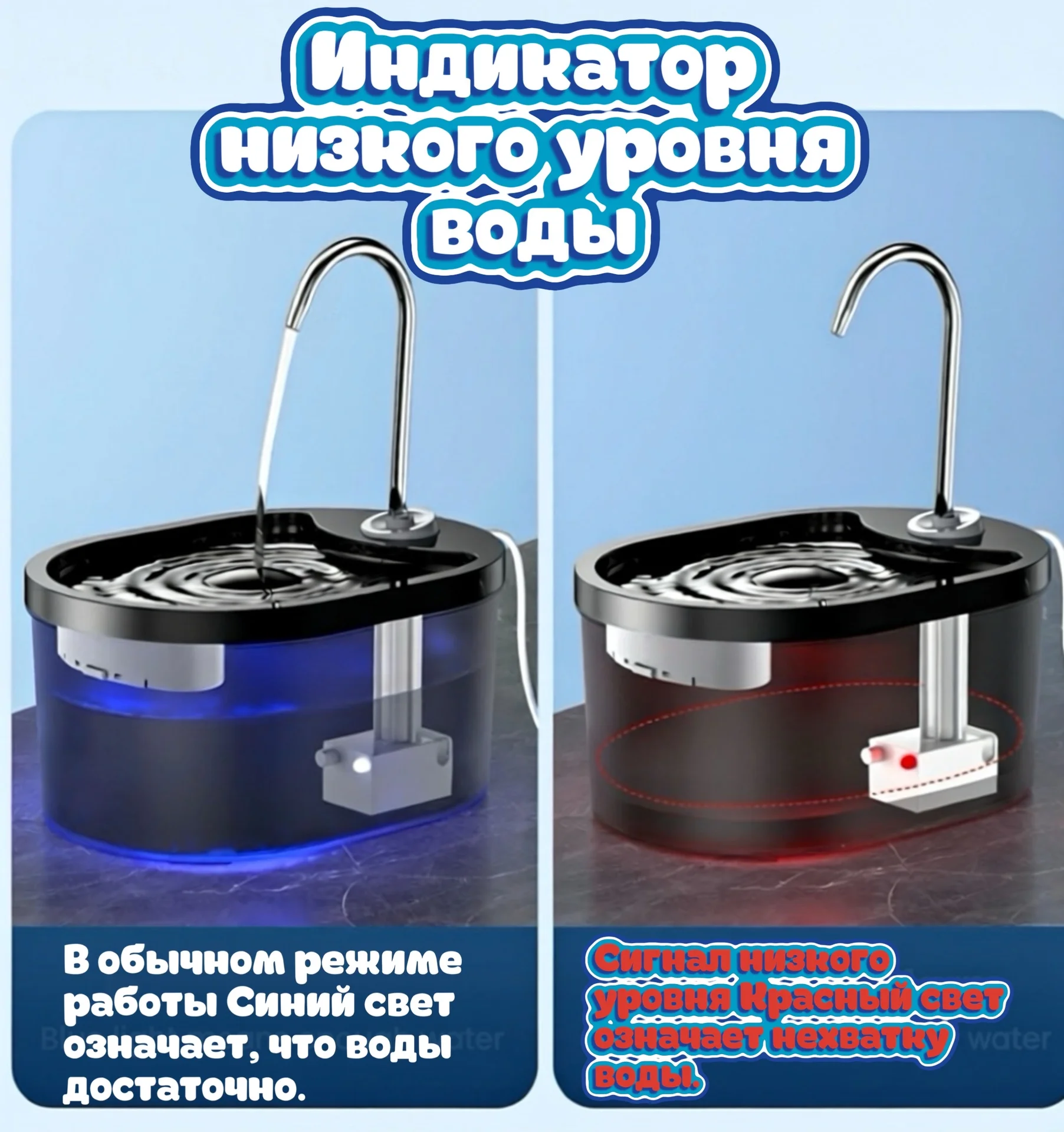 Поильник фонтан для кошек и собак - миниатюра 3
