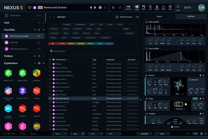 Nexus 5 vst Windows/Mac плагины - миниатюра 2