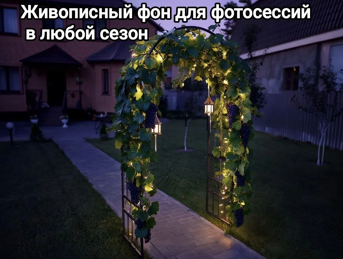 Садовая арка металлическая - миниатюра 2