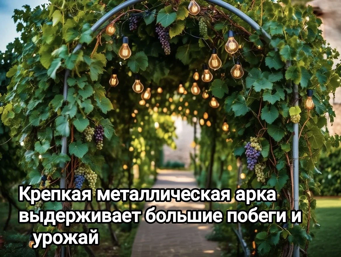 Садовая арка металлическая - миниатюра 3