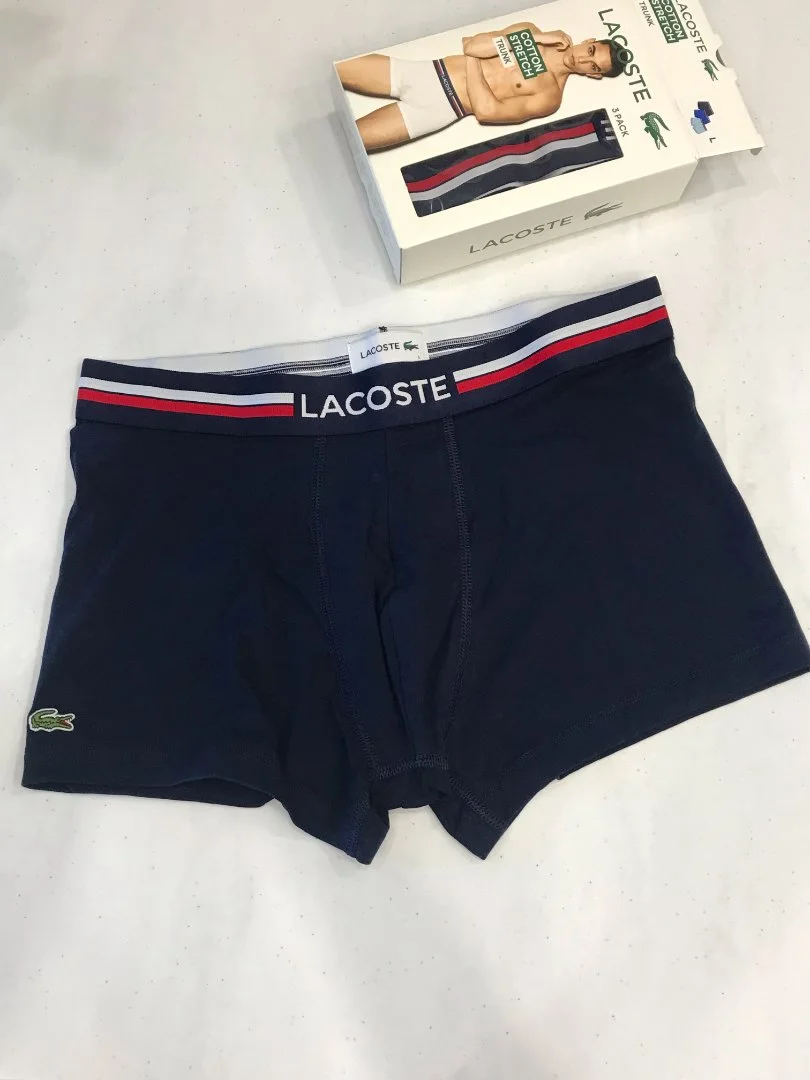 Трусы Lacoste боксеры мужские L 3 шт набор новый - миниатюра 11