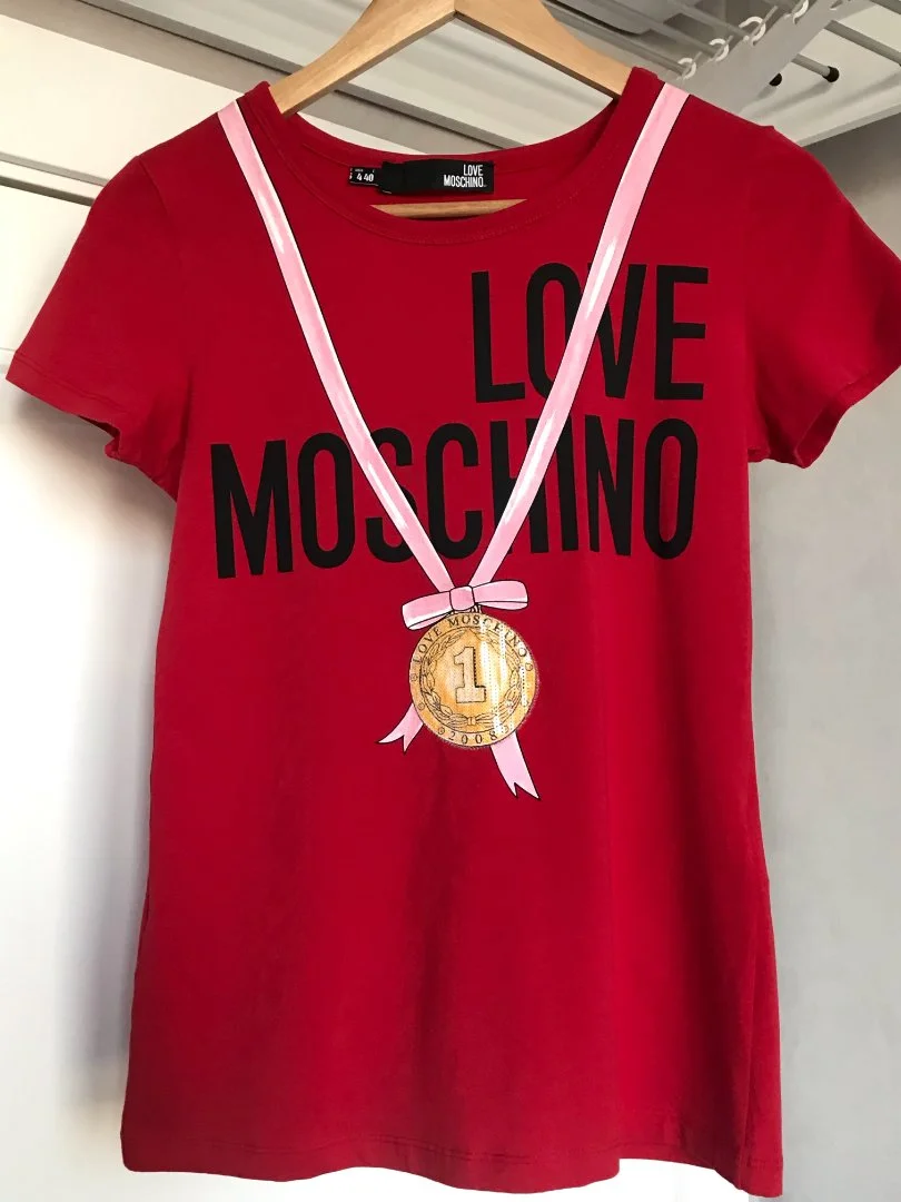 Футболка Moschino размер S (44) оригинал - изображение 1