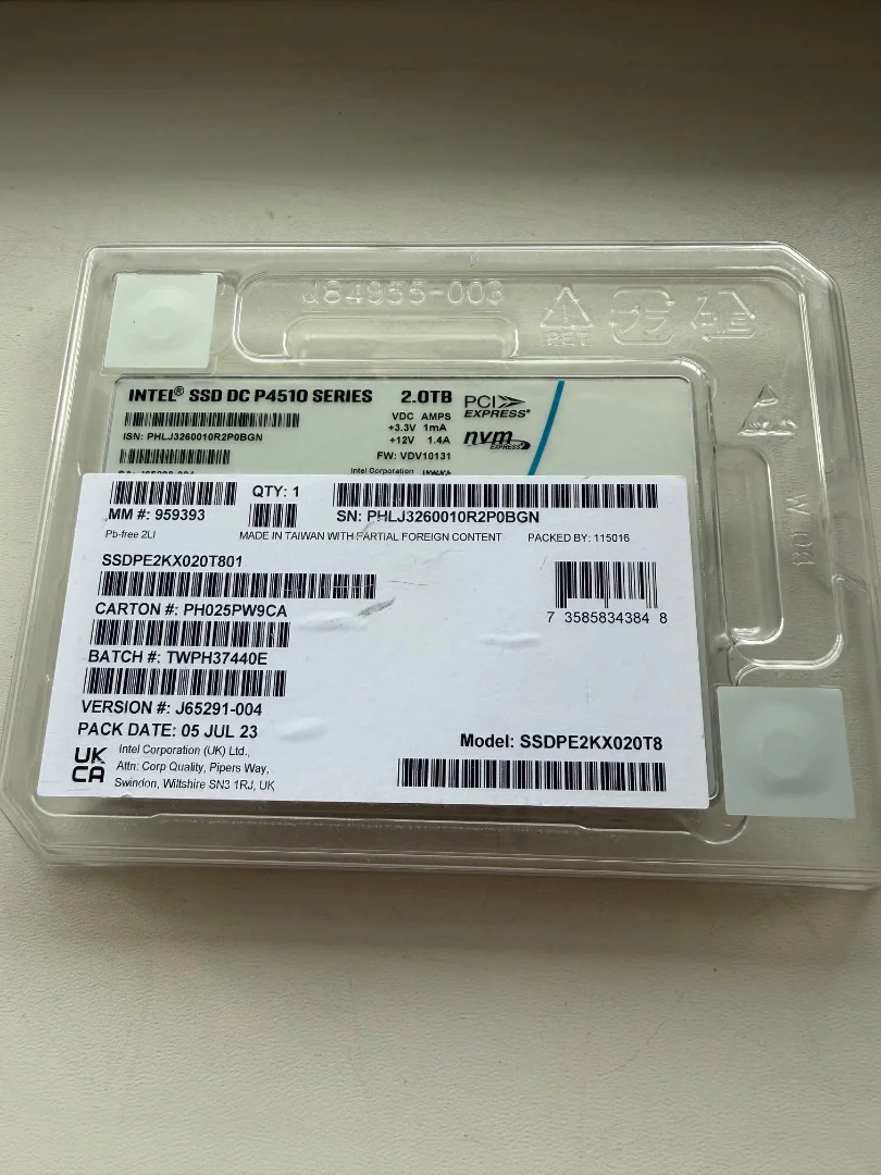 SSD 2Tb Intel P4510 Series