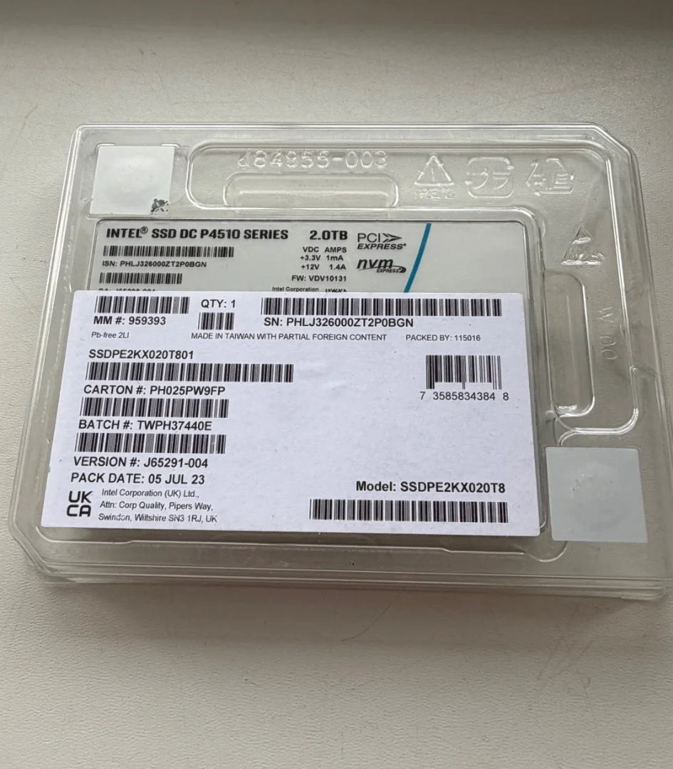 SSD 2Tb Intel P4510 Series - миниатюра 2
