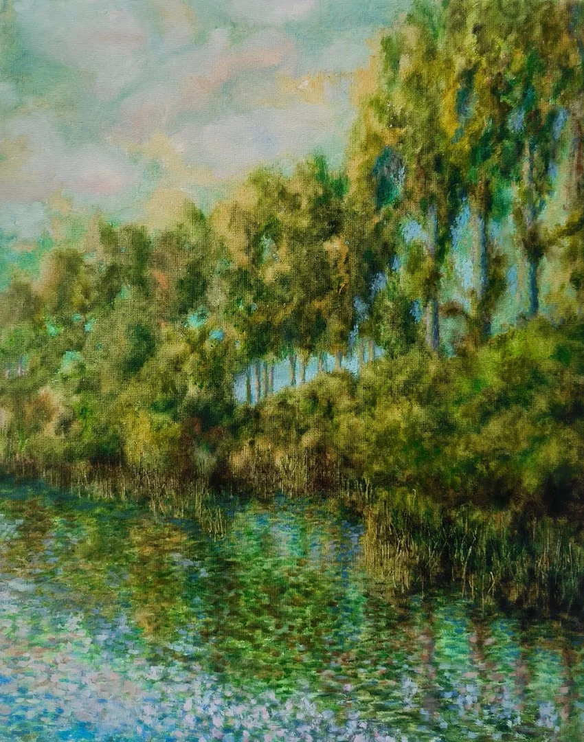 "Забитюжье" холст, масло 40*50 - изображение 1