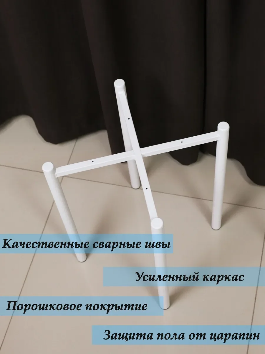 Набор круглых кухонных табуретов - миниатюра 4