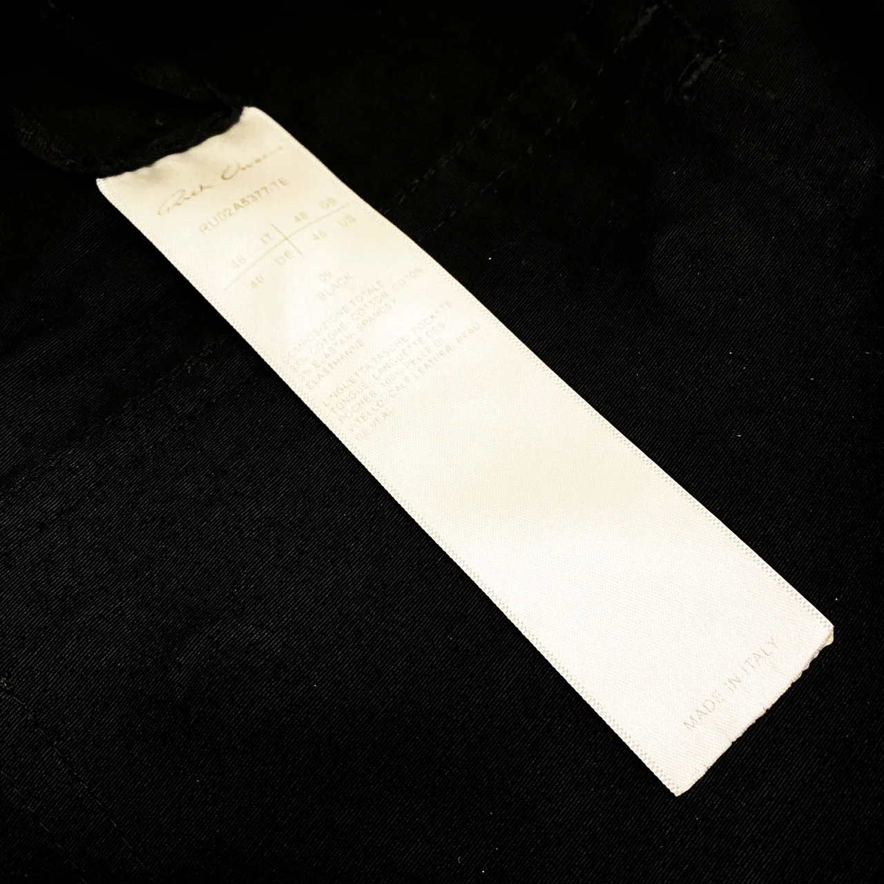 Брюки Rick Owens Bauhaus Zip Cargo fogachine 22SS - миниатюра 5