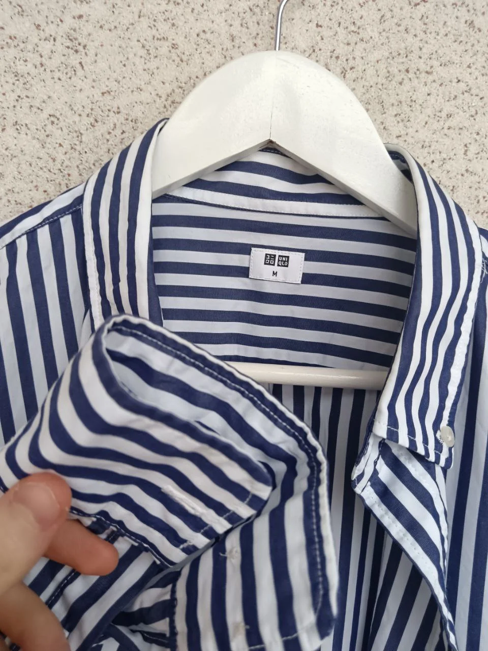 Полосатая рубашка UNIQLO - миниатюра 3