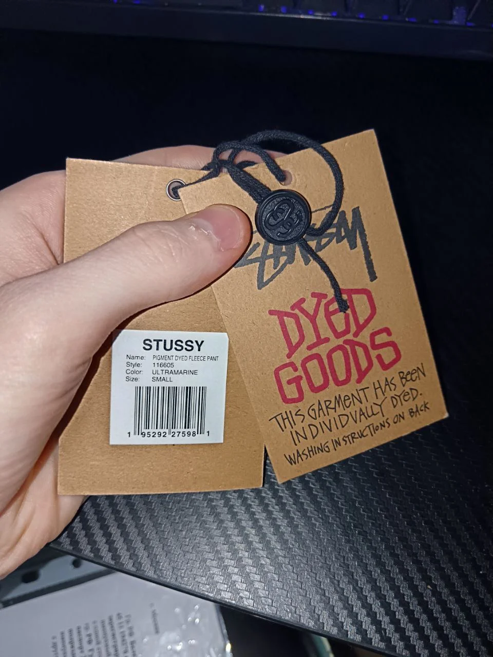 Брюки stussy небесного цвета - миниатюра 6