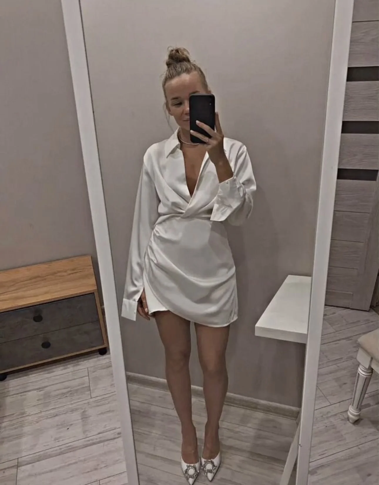 Платье Zara черное и белое - миниатюра 2