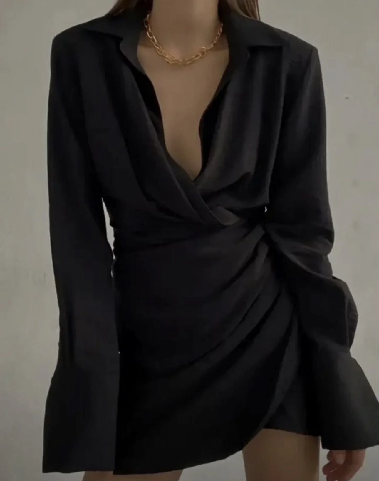 Платье Zara черное и белое - миниатюра 9