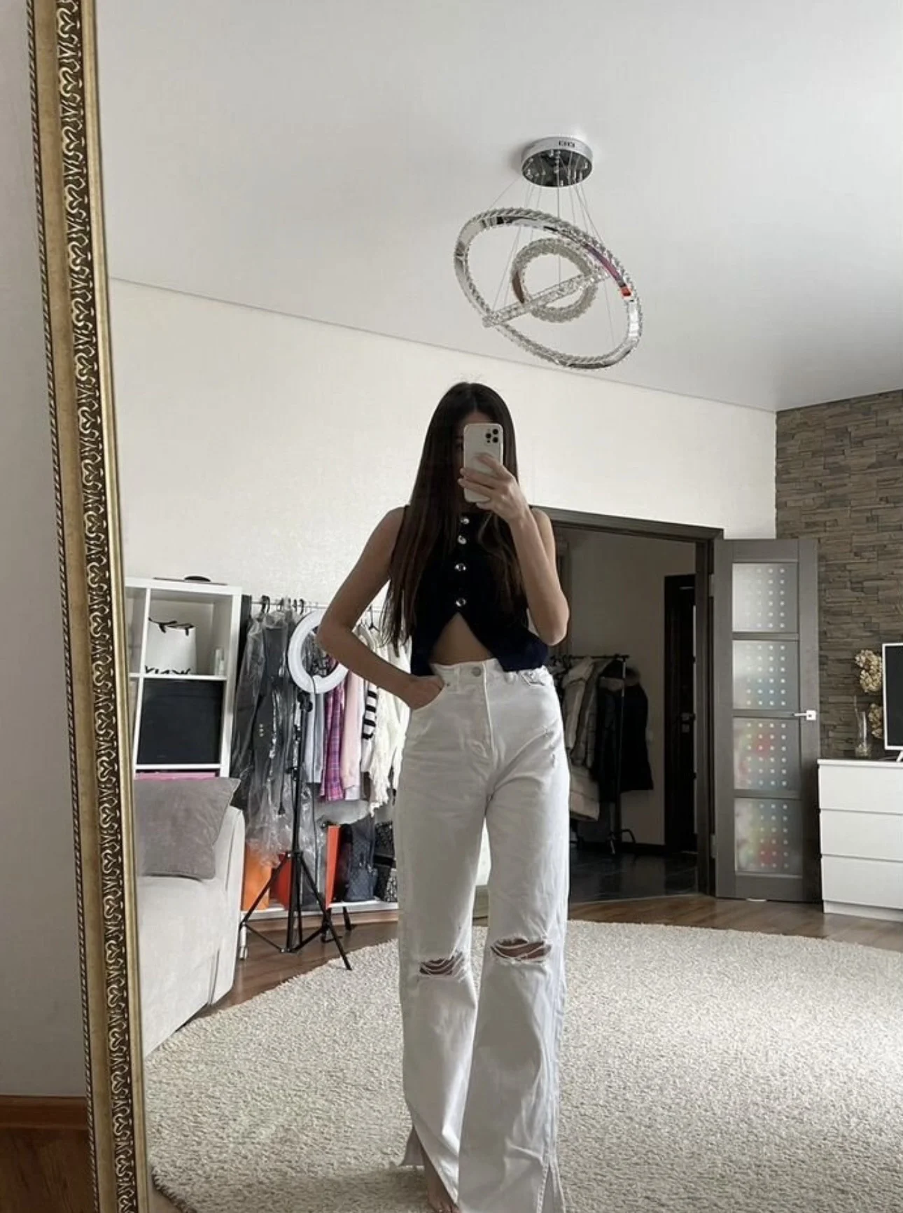 Топ с золотыми пуговицами как у zara - миниатюра 6