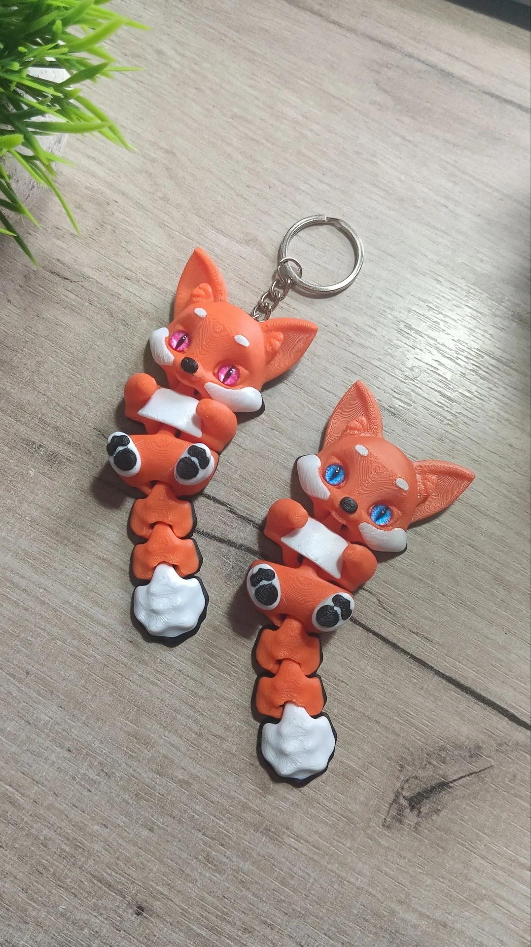 Игрушка 3D подвижная 🦊 Лисичка на сумку - миниатюра 5