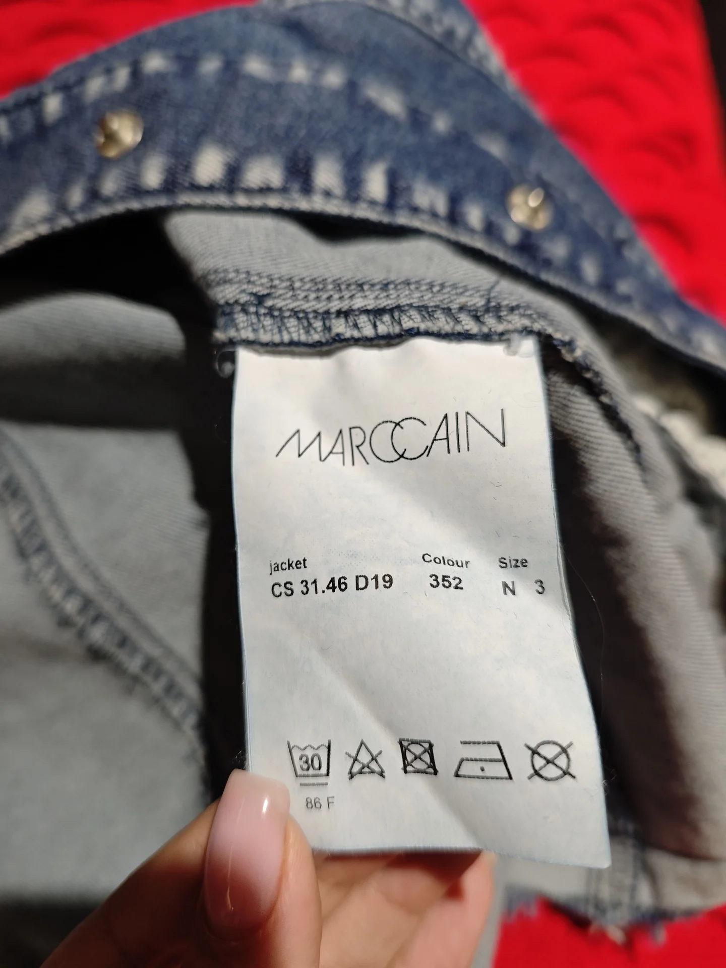 Джинсовая куртка MarcCain (Германия) 46 размер - миниатюра 6