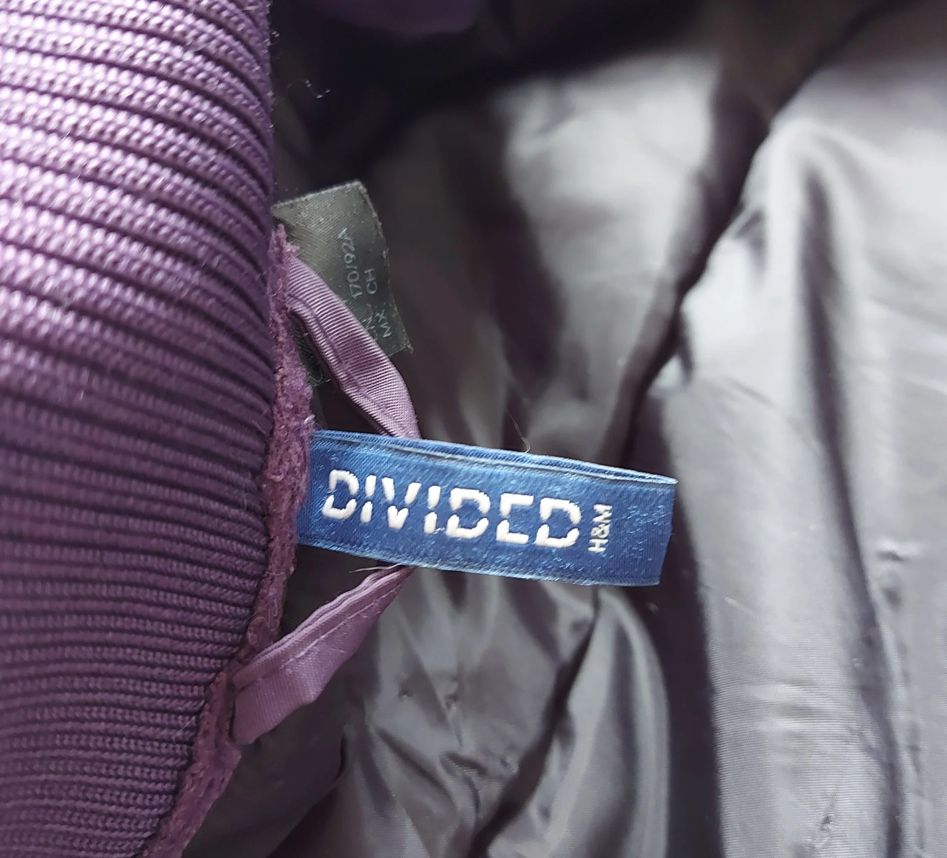Divided H&M бомбер женский фиолетовый S - миниатюра 3