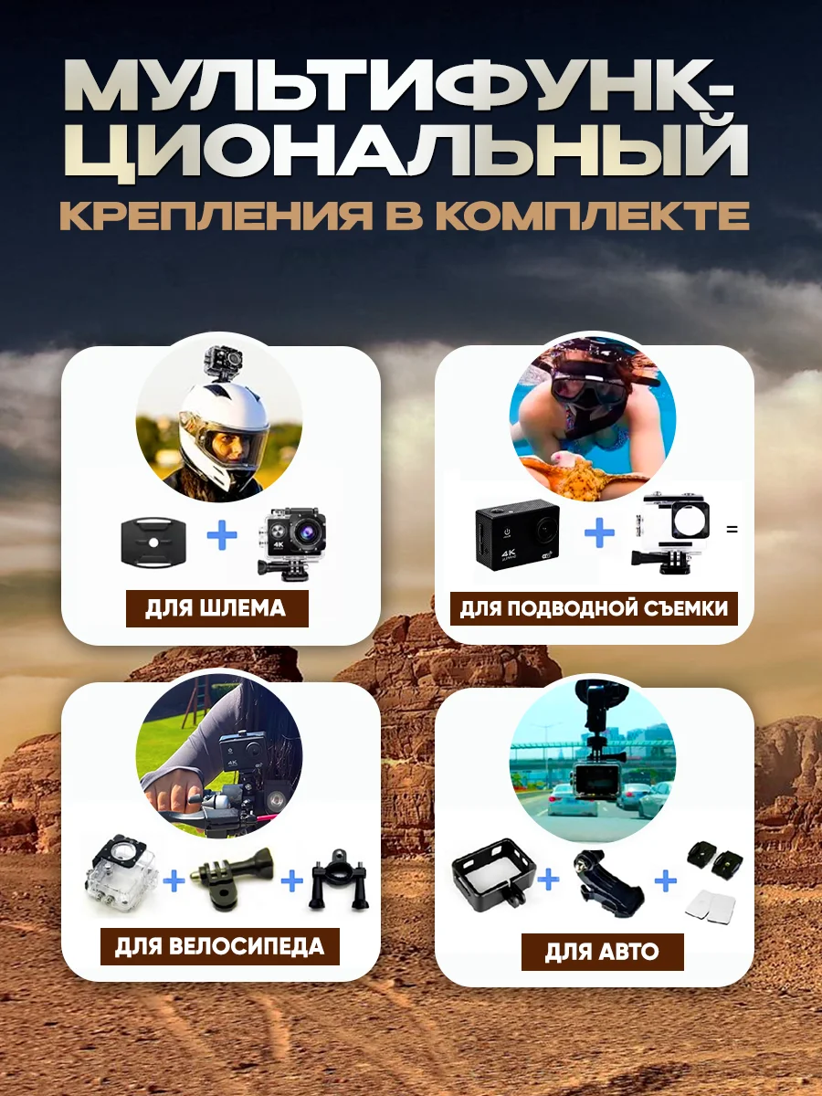 Экшн камера 4К - миниатюра 4
