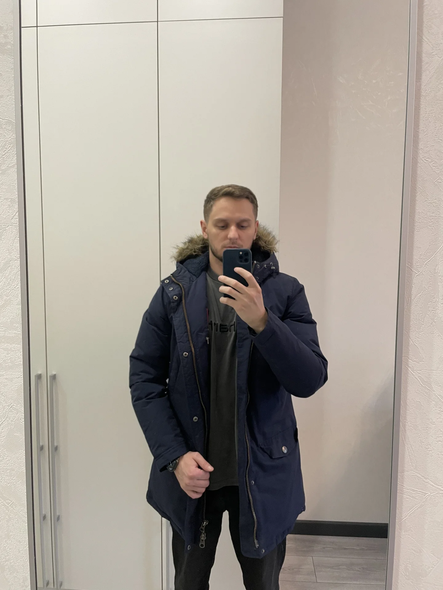 Куртка зимняя Fred Perry Arctic dark carbon - изображение 1