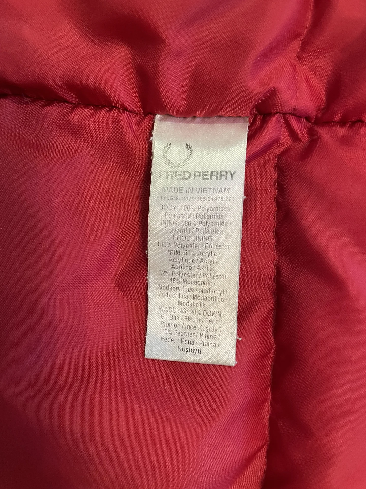 Куртка зимняя Fred Perry Arctic dark carbon - миниатюра 3