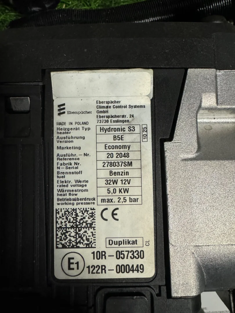 Предпусковой подогреватель EBERSPACHER HYDRONIC S3 B5E с GSM полный комплект - миниатюра 2