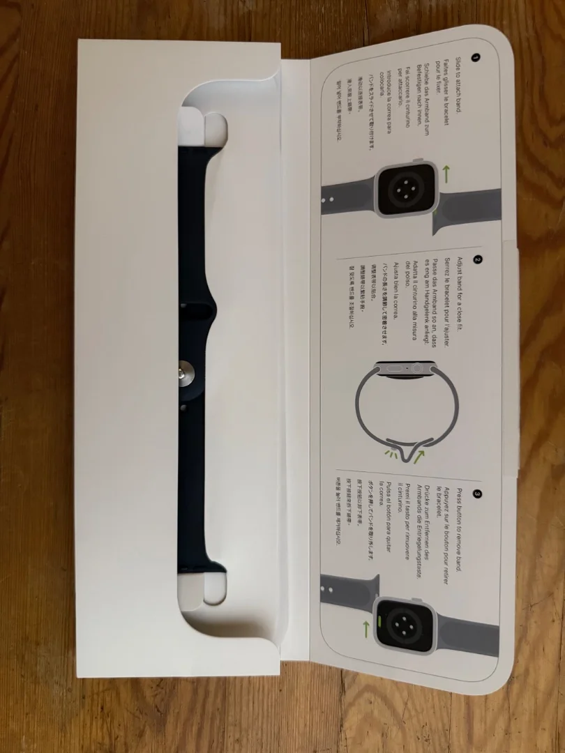 Apple Watch SE 2 44мм Silver, алюминий, ремешок Blue S/M и M/L. - миниатюра 5