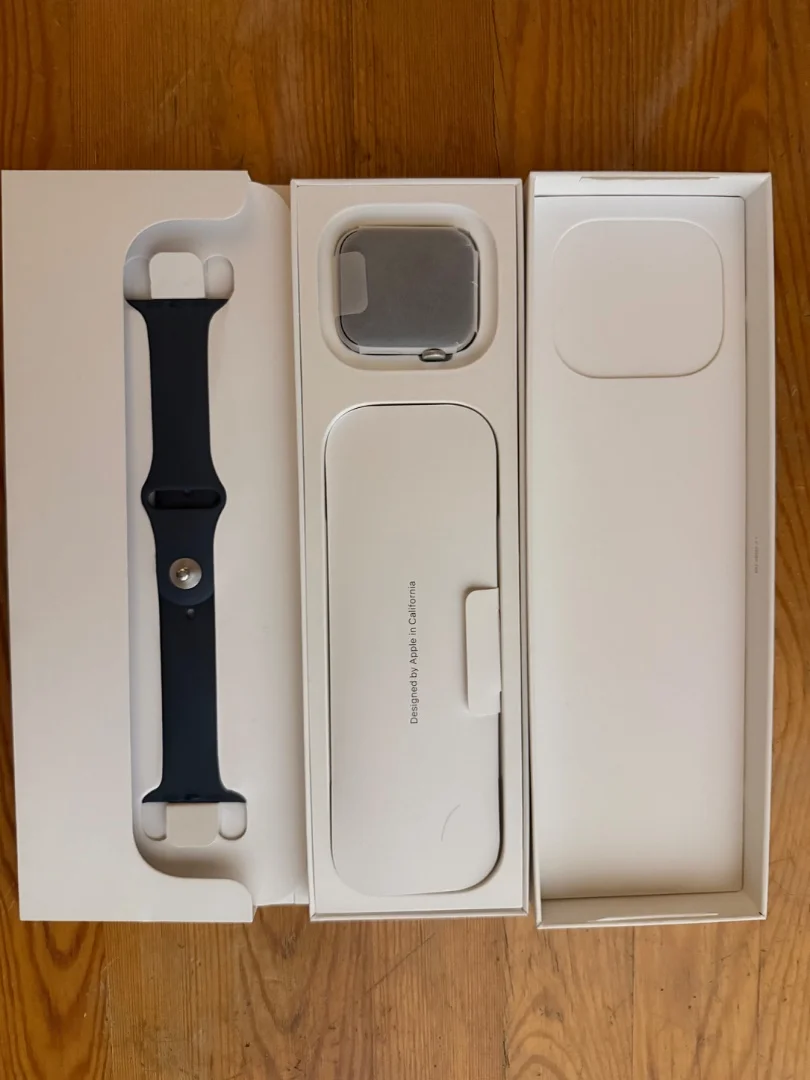 Apple Watch SE 2 44мм Silver, алюминий, ремешок Blue S/M и M/L. - миниатюра 7