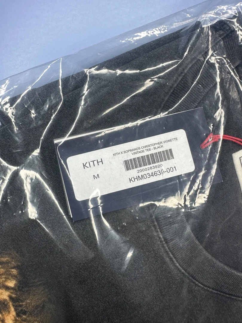 Kith x The Sopranos Christopher Vignette Vintage Tee Black - миниатюра 3