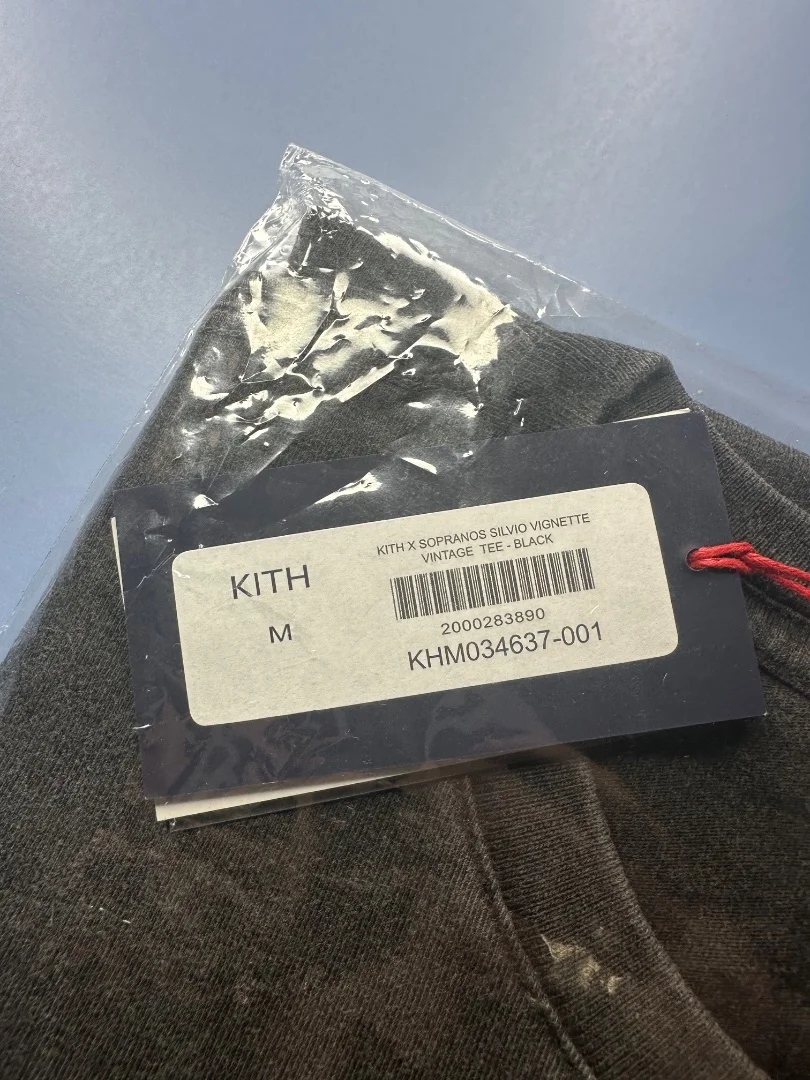 Kith x The Sopranos Silvio Vignette Vintage Tee Black - миниатюра 9