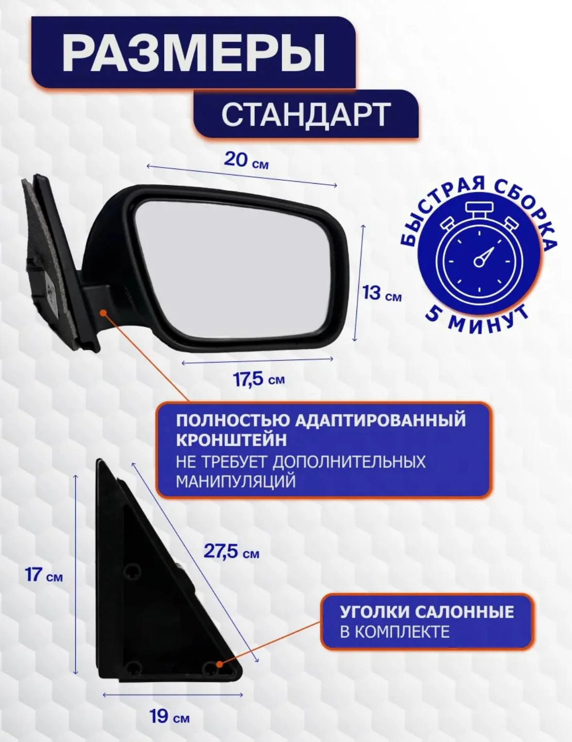 Наружные зеркала заднего вида, боковые зеркала - изображение 1